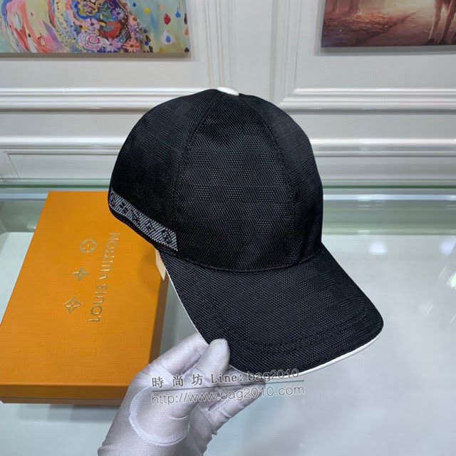 LV新品男士帽子 路易威登經典棋盤格棒球帽鴨舌帽  mm1739